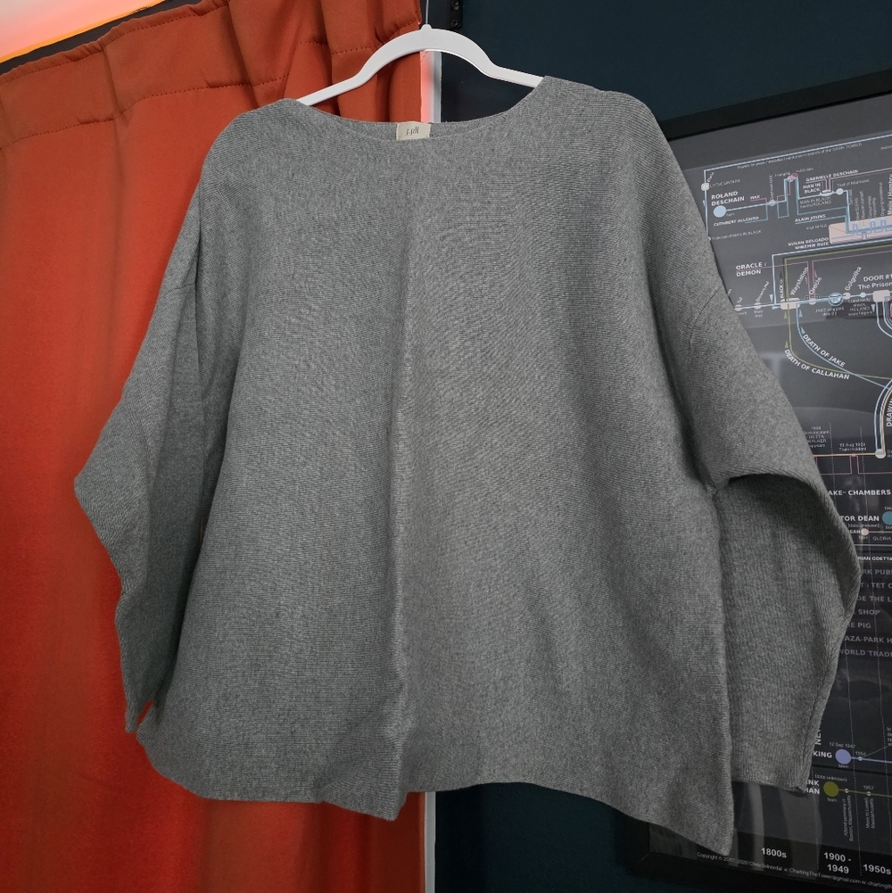 Gray Oversized Sweater - image 1